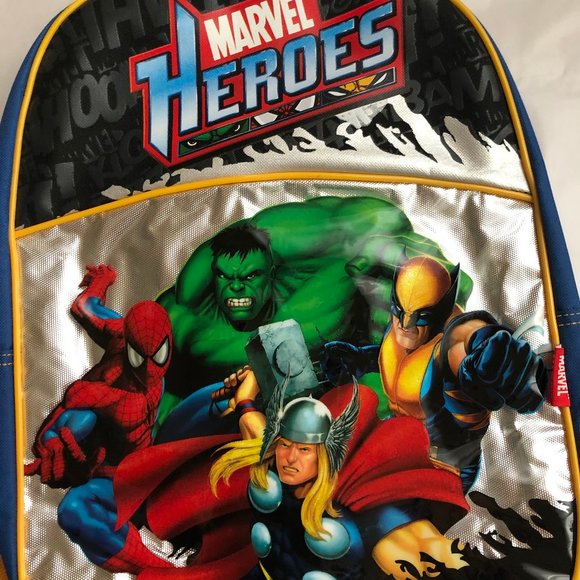 marvel heroes backpack
